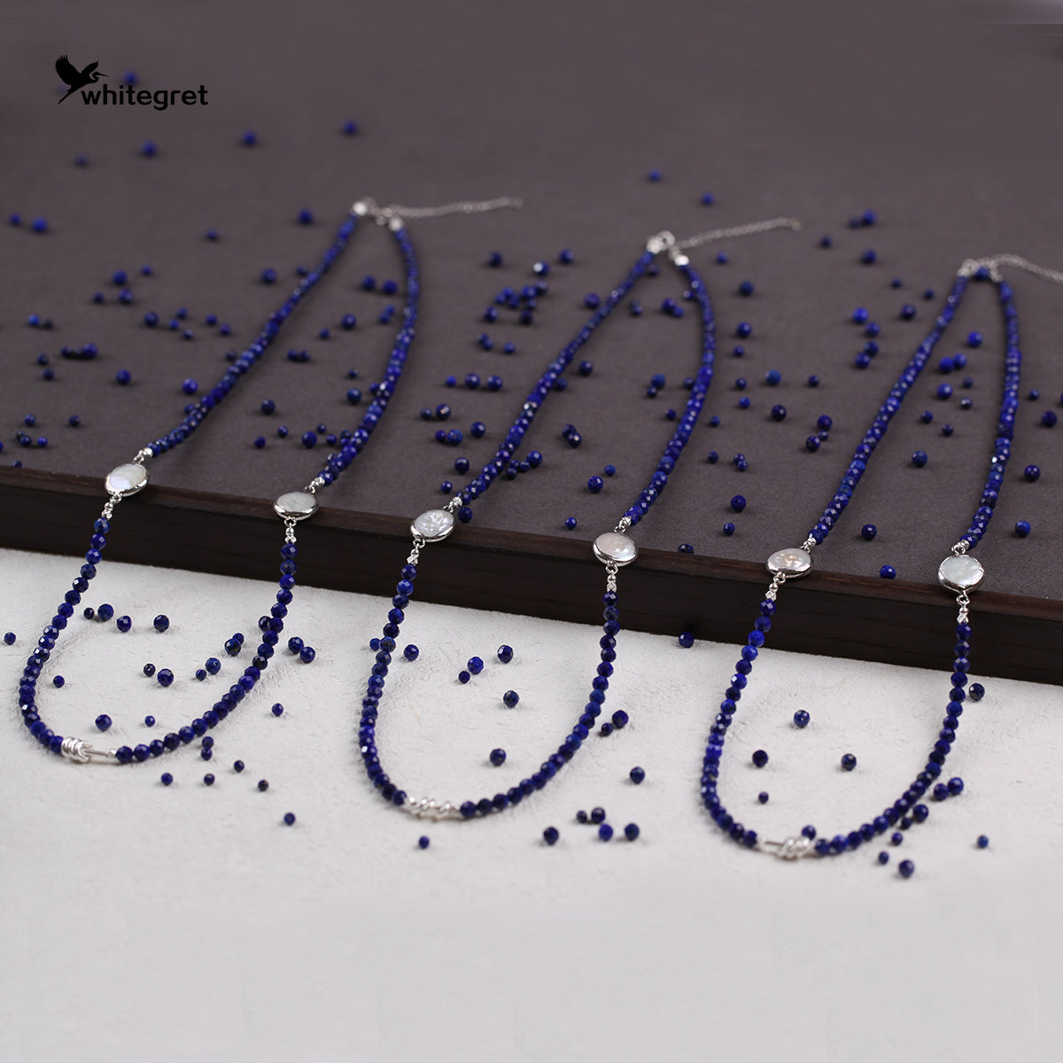 [WG0131] Lapis Lazuli & Silver925 Necklace