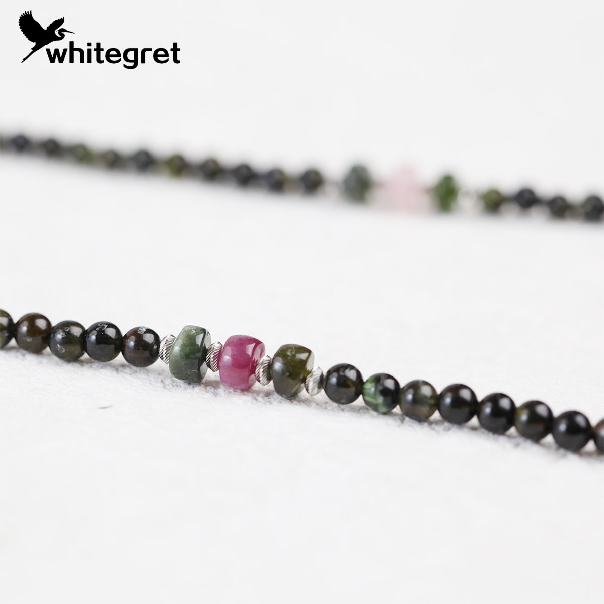 [WG0091] High Quality Tourmaline & Silver925 Necklace