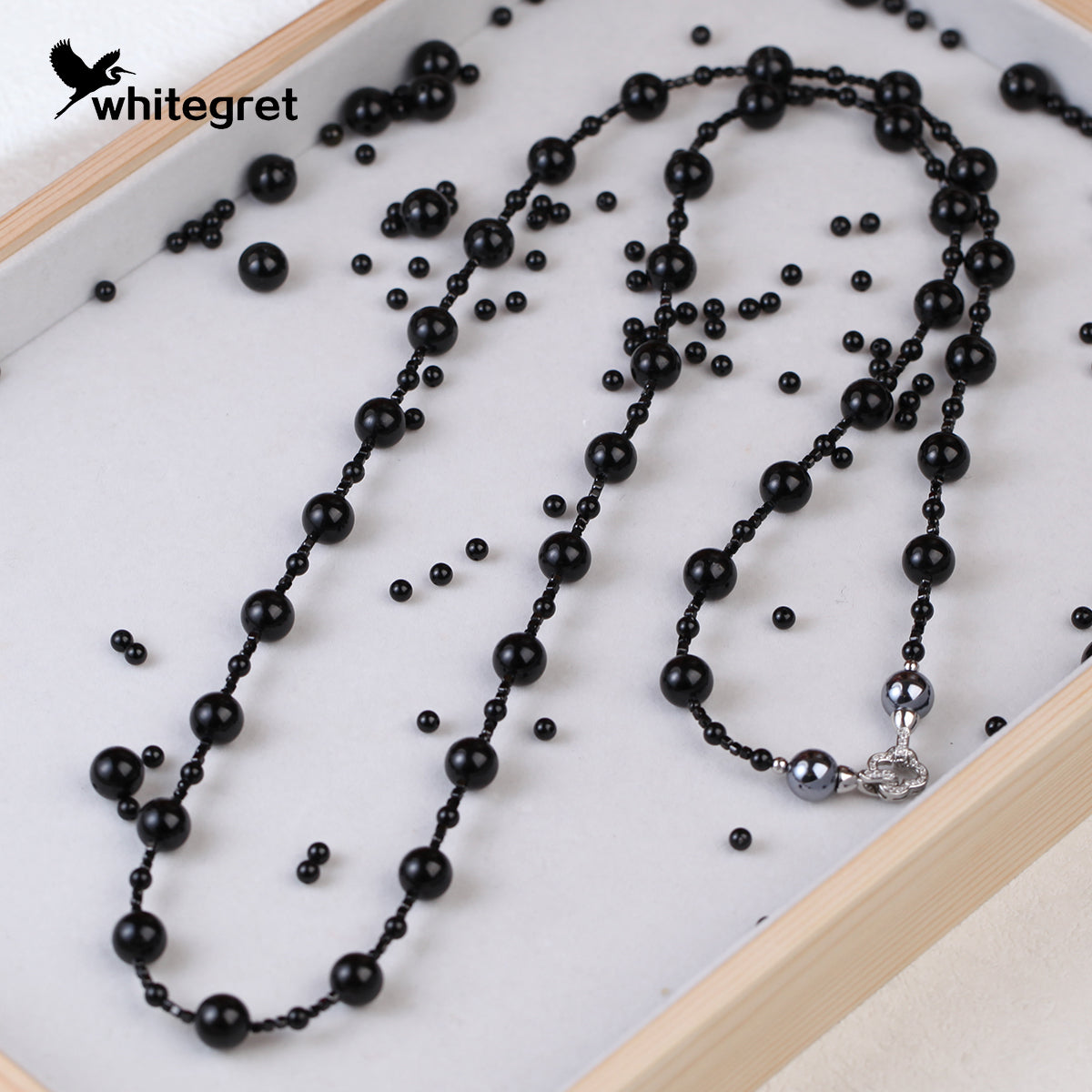 [WG0065] Black Tourmaline Necklace new original handmade design 2024 diy fashion jewelry girl Birthday Daily gifts