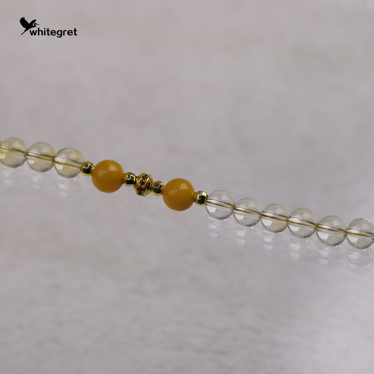 [WG0194] Natural Crystal Citrine Necklace