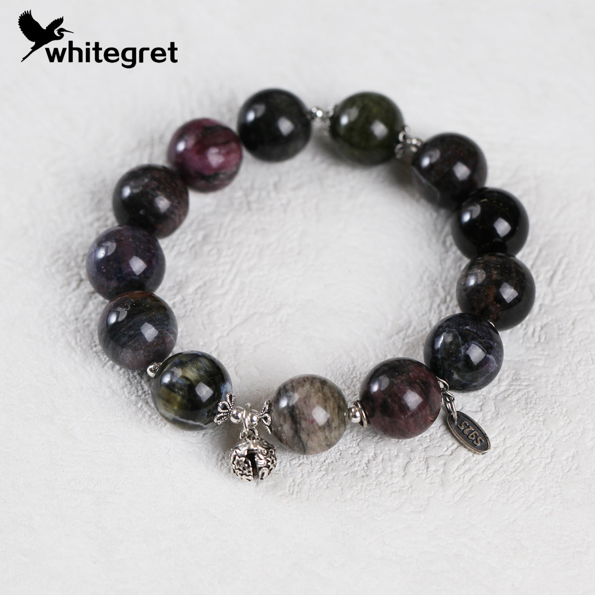 [WG0104] Natural Toumaline & Silver925 Bracelet