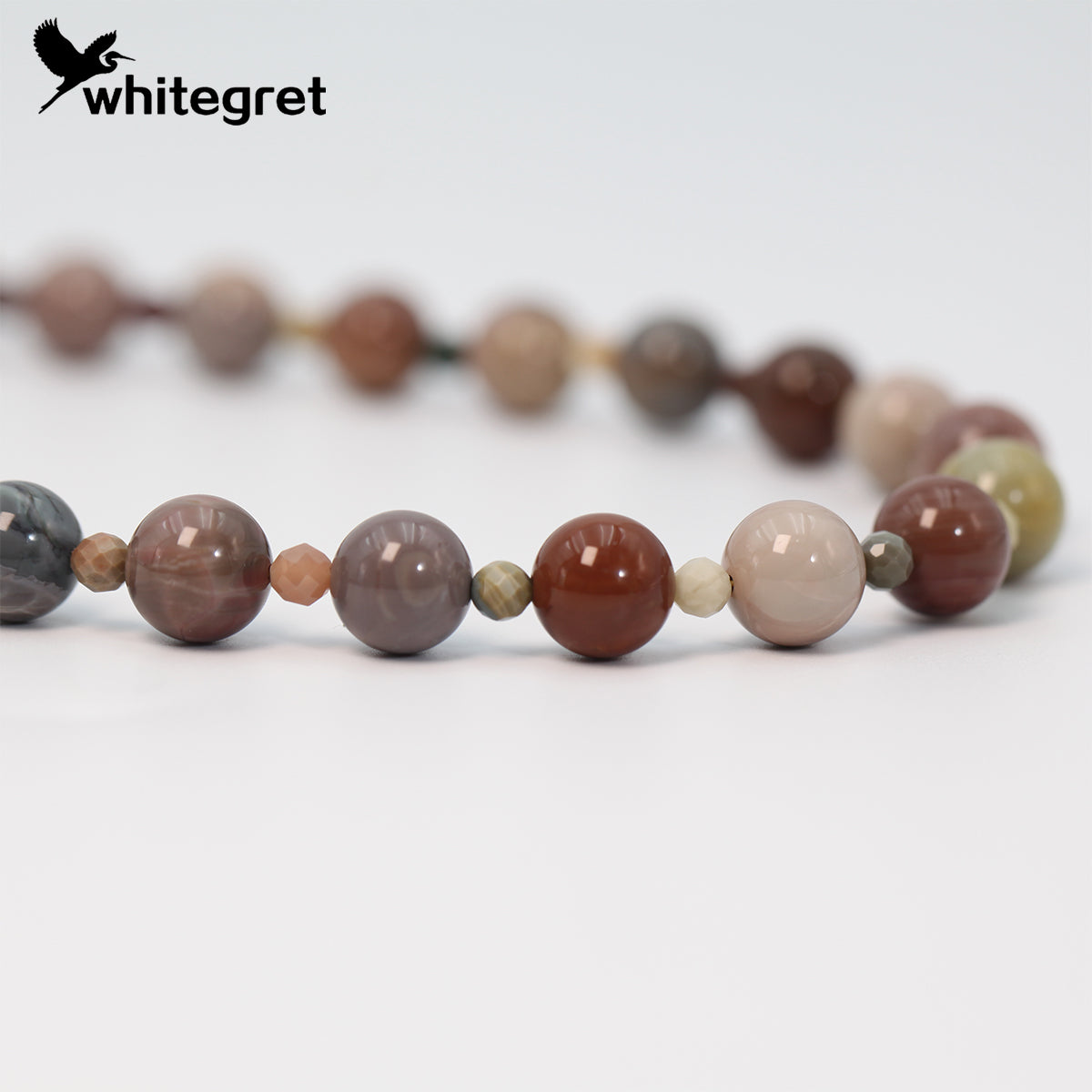 [WG0154] Handmade Natural Colorful Alashan Necklace