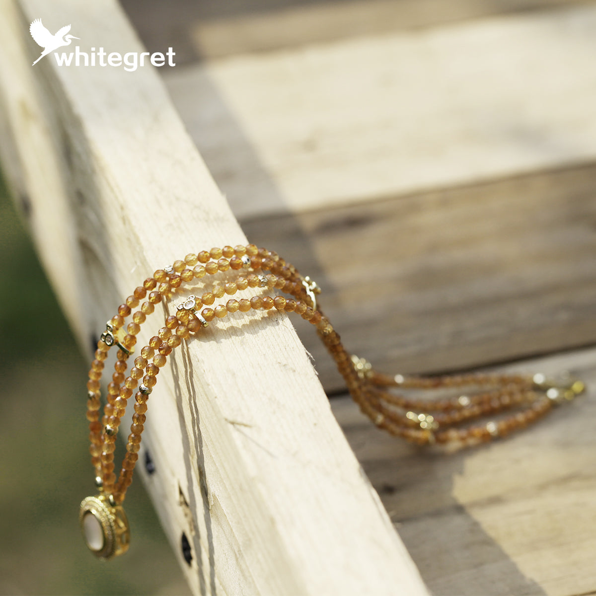 [WG0100] Natural Crystal Orange Garnet Bracelet 2024 new handmade diy jewelry design girl wowen Birthday Daily gifts