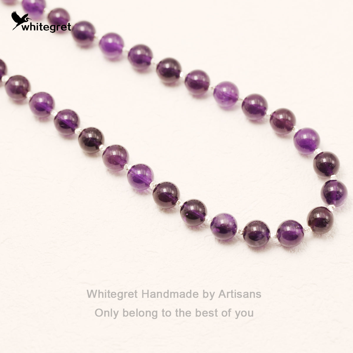 [WG0046] Natural Crystal Amethyst & Silver925 Necklace new original girl fashion gifts