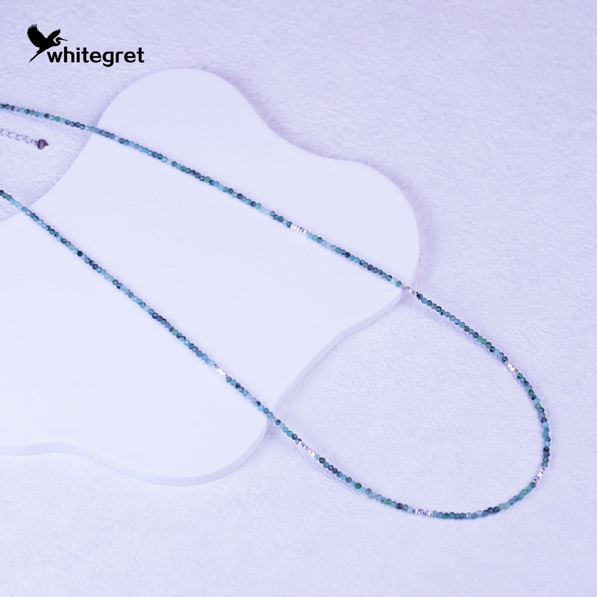 [WG0064] High Quality Emerald & Silver925 Necklace new original handmade design 2024 fashion jewelry diy girl Birthday Daily gifts