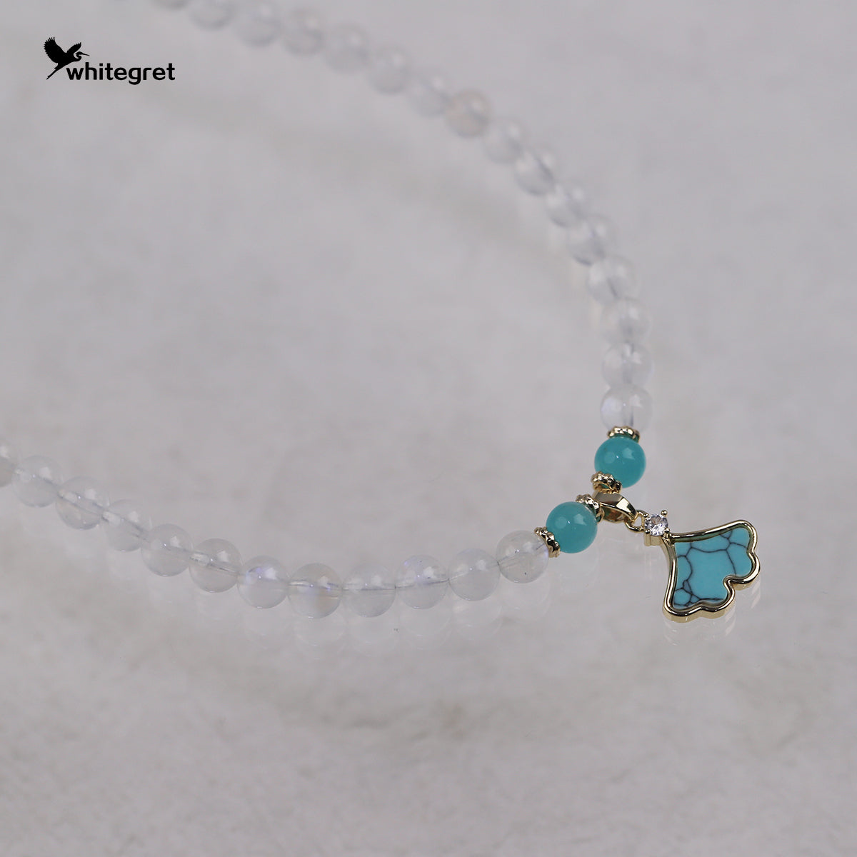 [WG0201] Moonstone & Amazonite Necklace