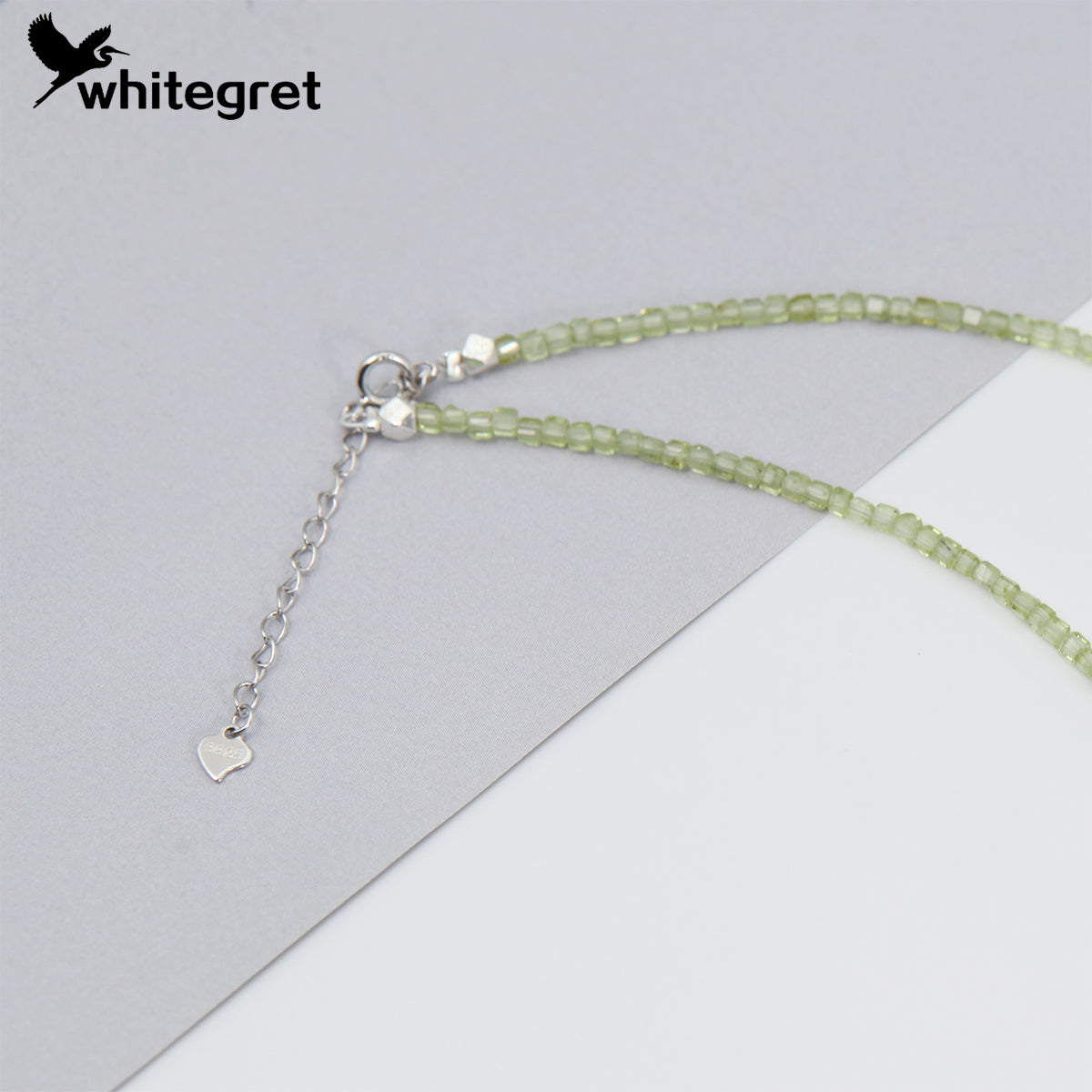 [WG0043] Natural Crystal Prehnite & Peridot  Necklace new original handmade design diy bracelet Birthday Daily girls gifts