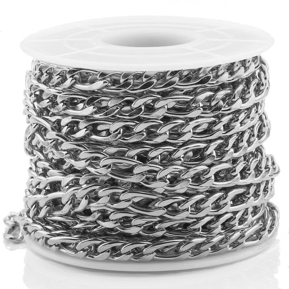 WG1017  3:1 NK figaro Chain-Vacuum Plating Waterproof Stainless steel diy chain