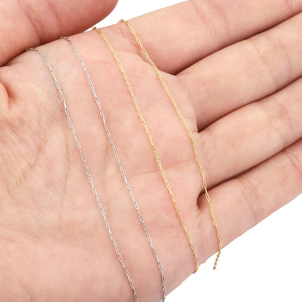 WG1007  Thin Chain- Vacuum Plating Waterproof Stainless Steel DIY Chain