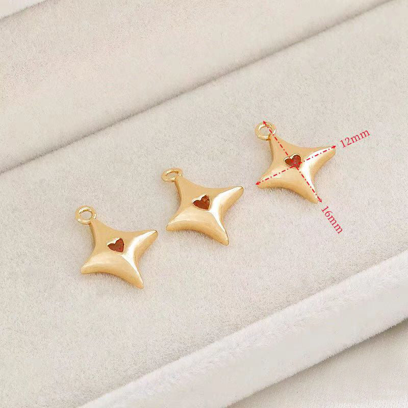 [WG1153] 1PCS Star spacer charm pendant for jewelry diy