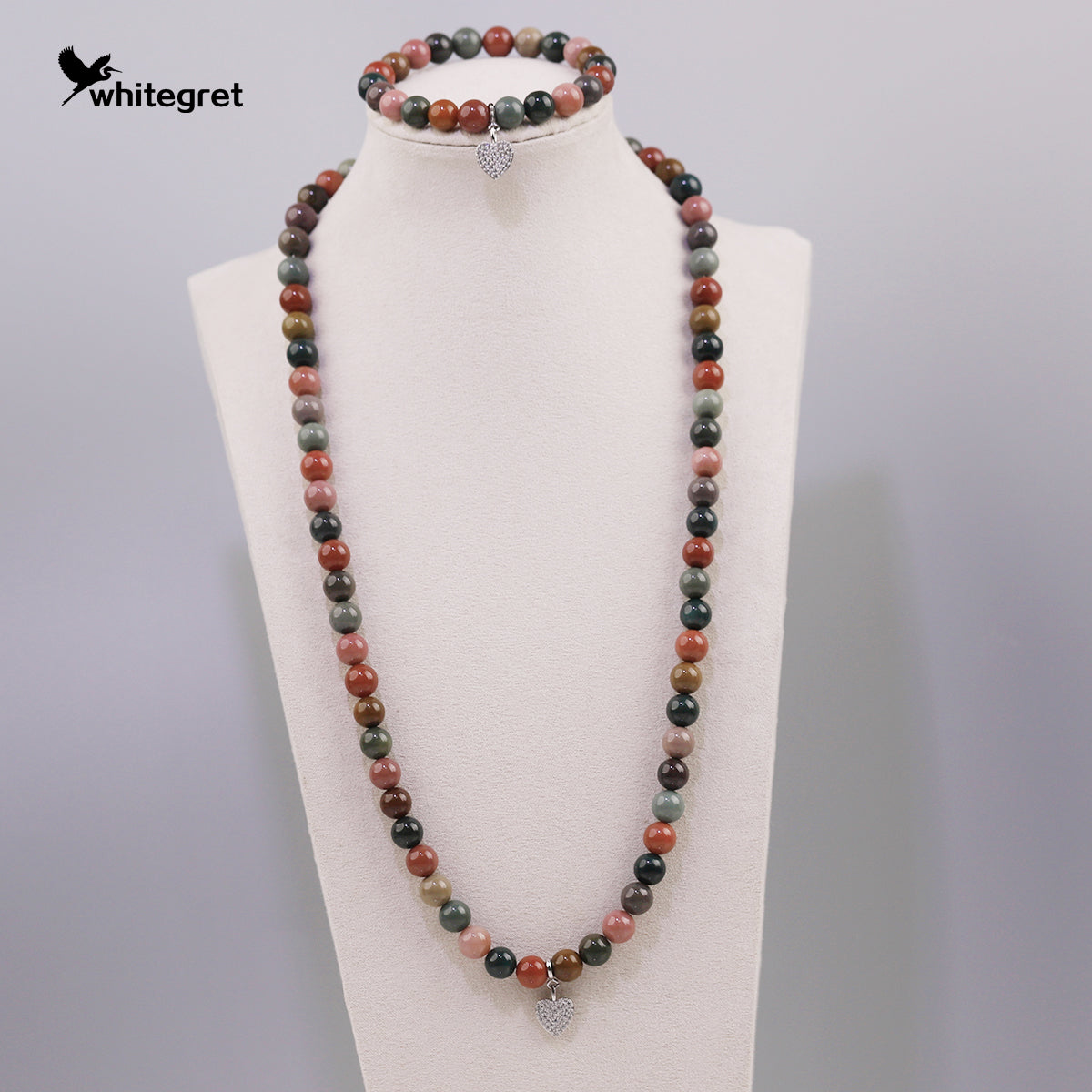 [WG0208] Customized high-quality natural gemstones for you alashan agate necklace and bracelet