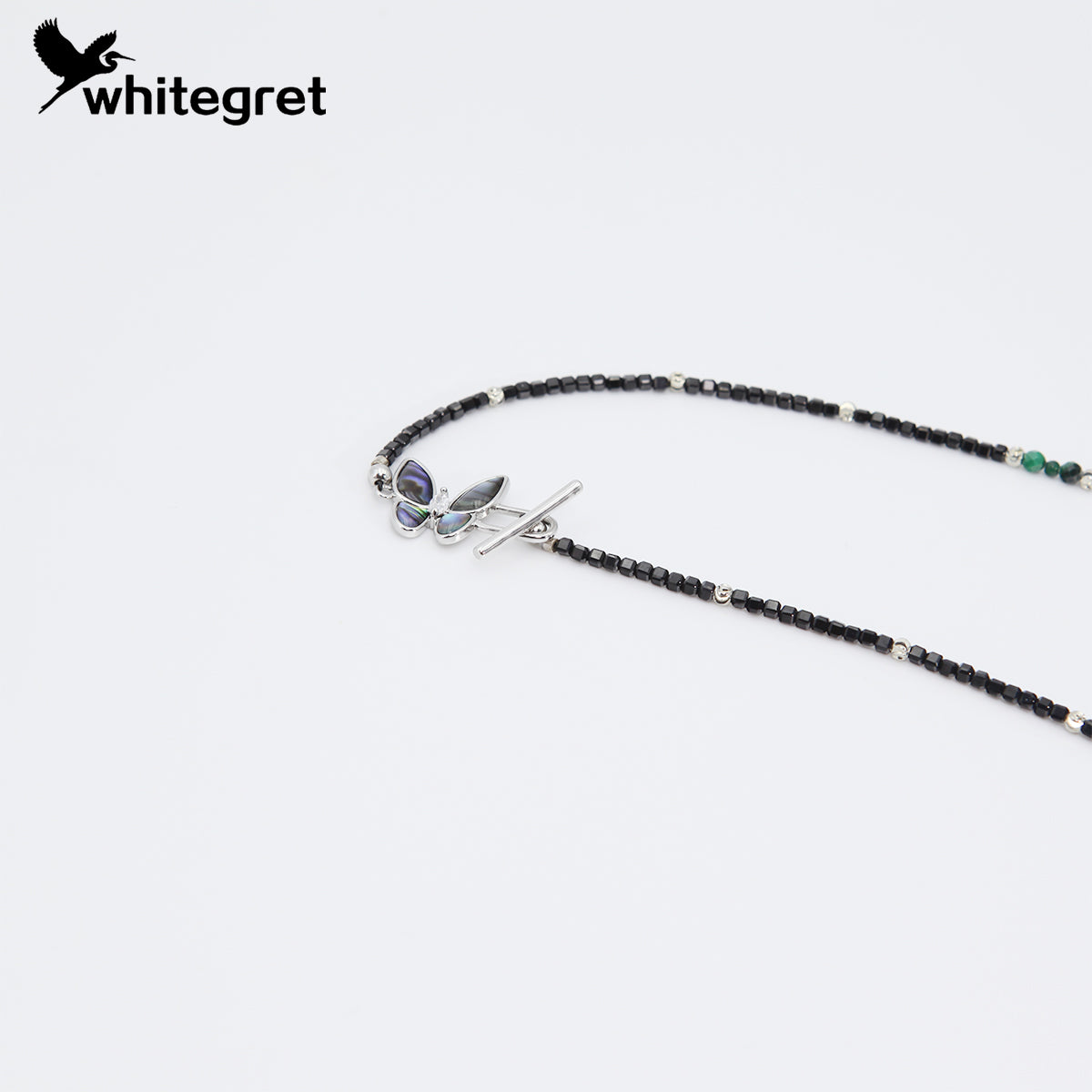 [WG0050] Natural Crystal Malachite & Black Spinel Necklace new original design 2024 jnew fashion girl bracelet valent Birthday Daily gifts