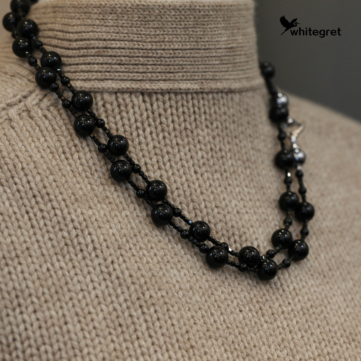 [WG0065] Black Tourmaline Necklace new original handmade design 2024 diy fashion jewelry girl Birthday Daily gifts