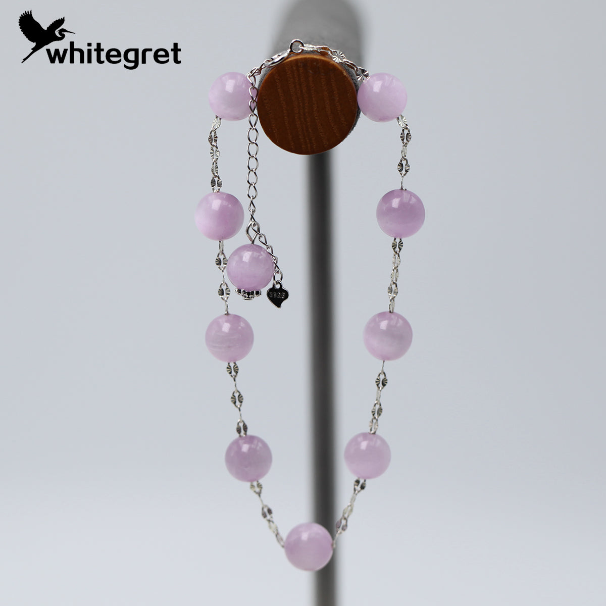 [WG0161]  Handmade Kunzite & Silver925 Bracelet