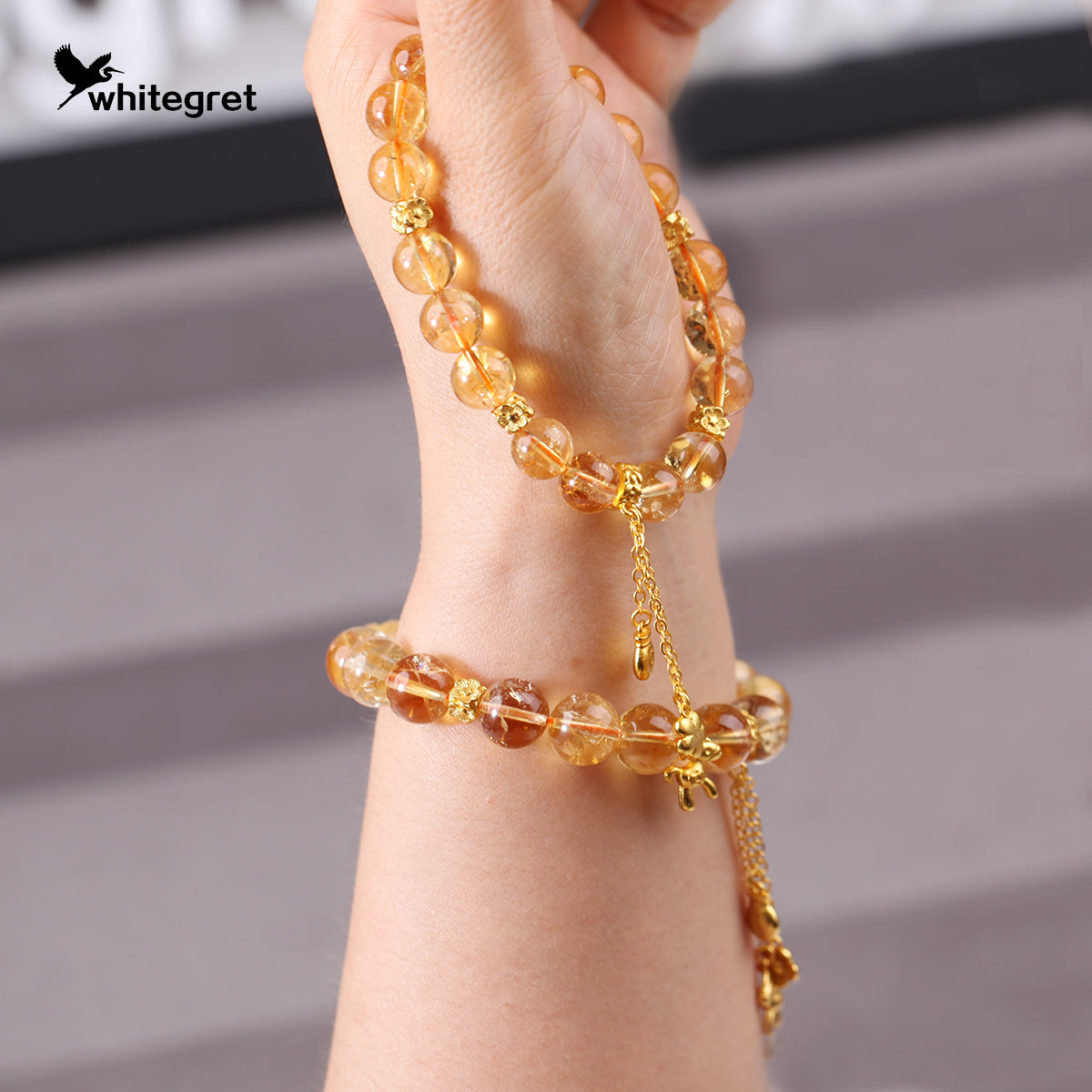 [WG0140] High Quality Natural Crystal Citrine Bracelet