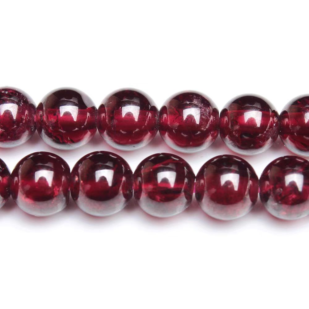 [WG1110] Multi- natural garnet facted beads 1 string for Jewelry diy