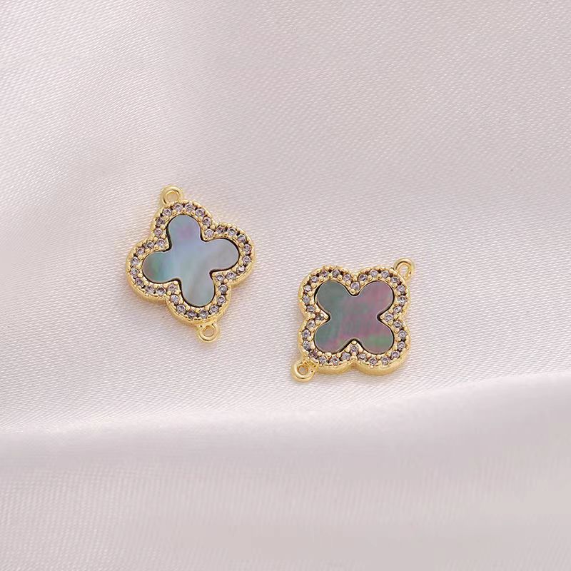 [WG1215] 14k Four Leaf Pendant & Charm