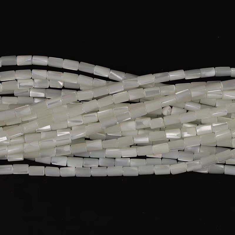 [WG1108] 3*5mm Natural Shell tube shap beads 1 string for Jewelry diy