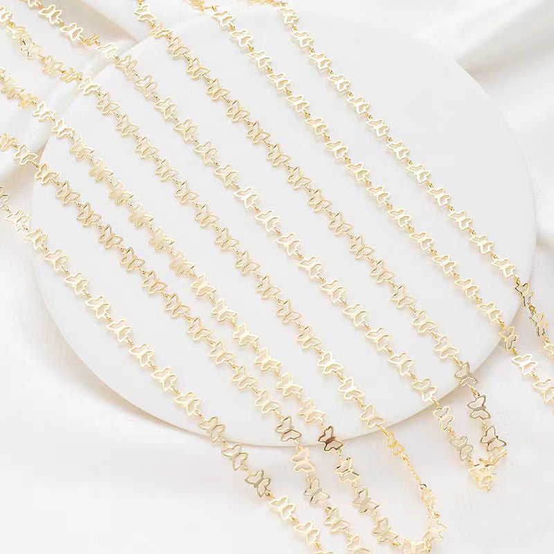 [WG1156] 1M butterfly chain-vacuum plating waterproof chain