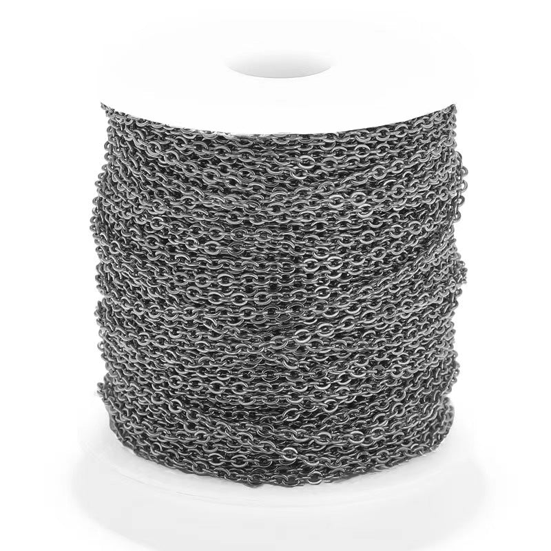 WG1001  Cable Chain-Vacuum Plating Waterproof Stainless steel diy chain