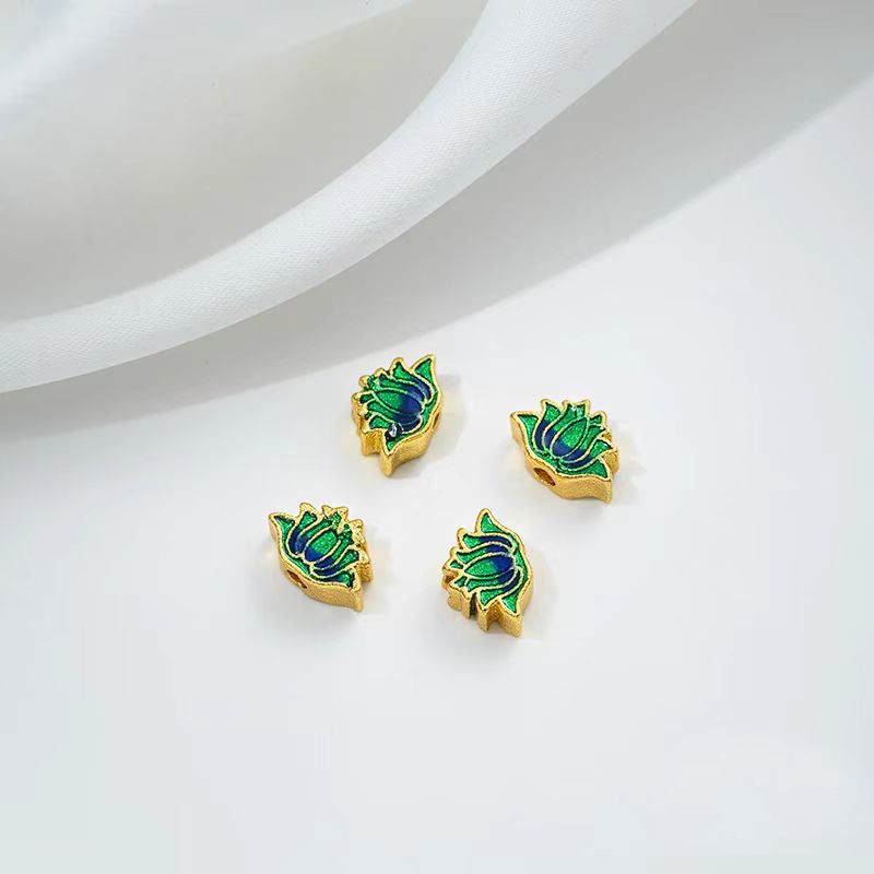 [WG1172] Cloidonne & Colour enamels spacers charms for jewelry diy