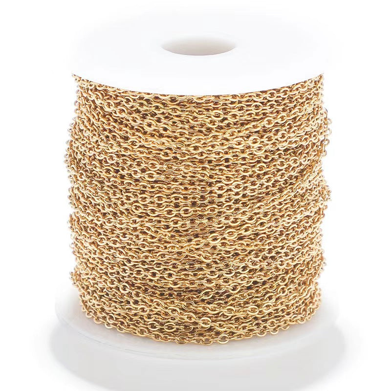 WG1001  Cable Chain-Vacuum Plating Waterproof Stainless steel diy chain