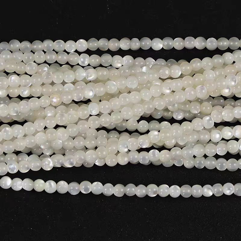 [WG1102] Pearl shell  round beads 1 string for jewelry diy