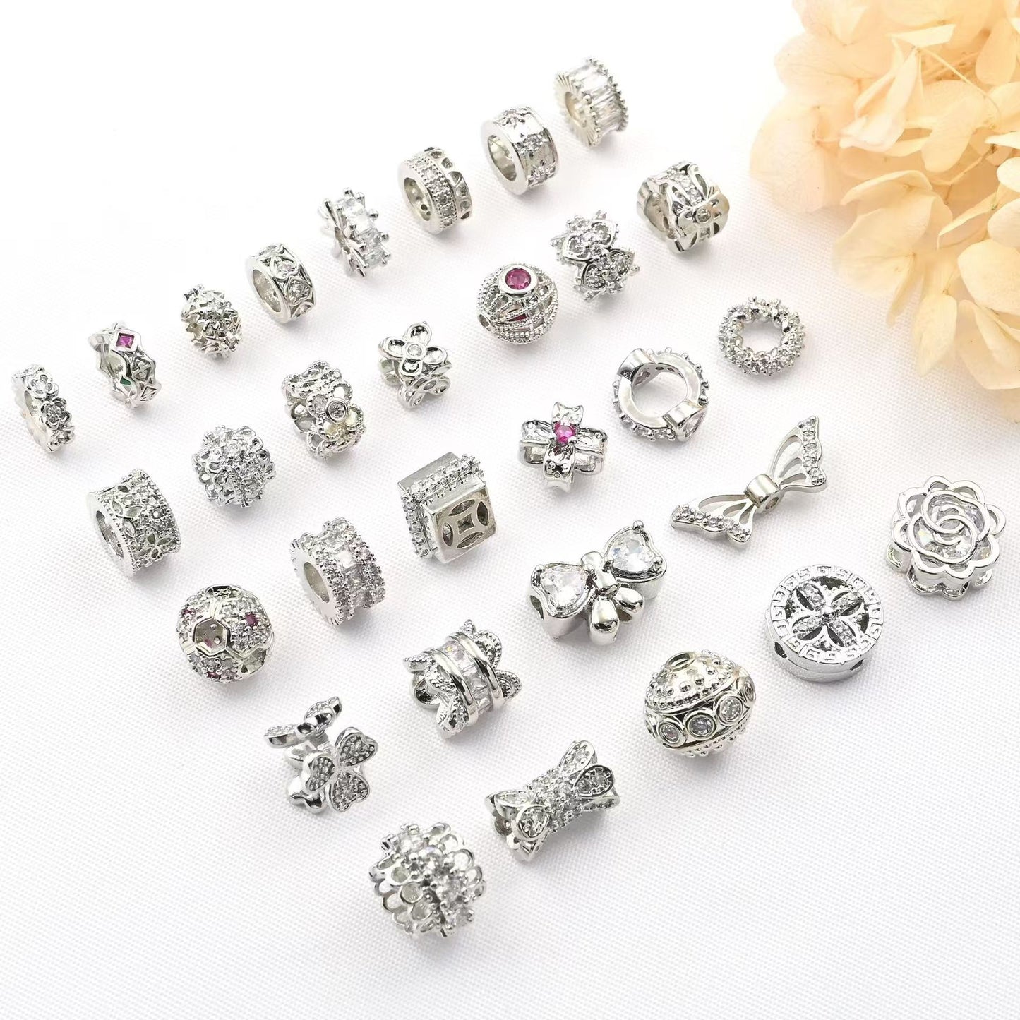 [WG1135] 5pcs silver spacers for jewelry diy