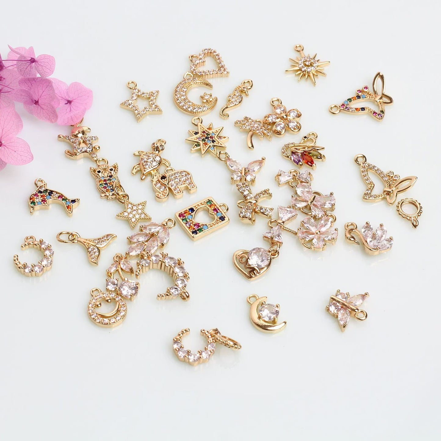 [WG1162] 1pcs spacer charm pendant for jewelry diy