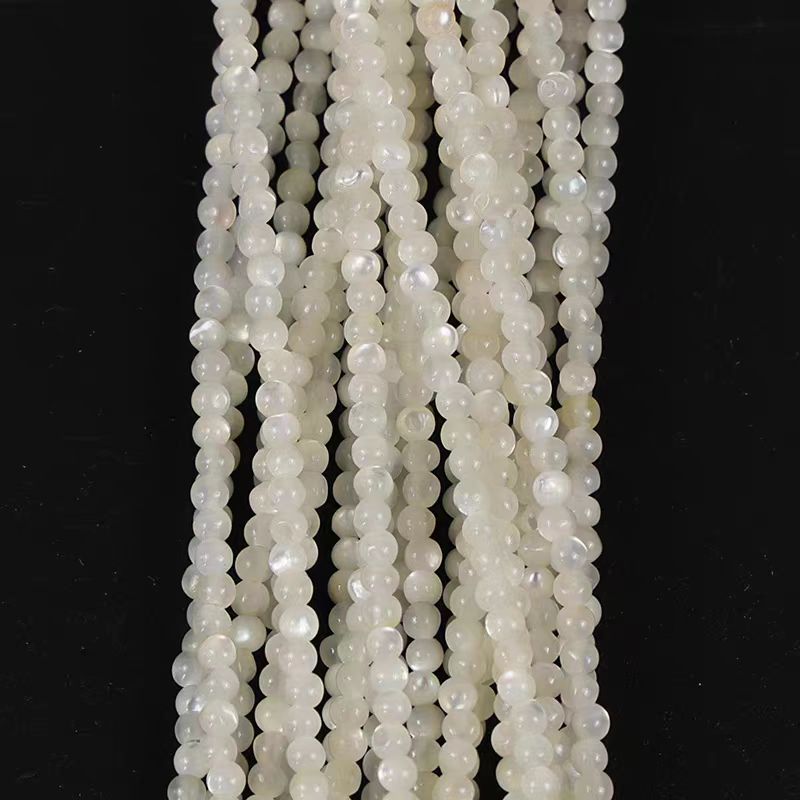 [WG1102] Pearl shell  round beads 1 string for jewelry diy