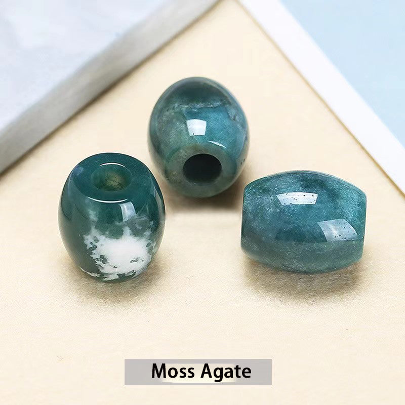 WG1073   Natural Crystal bucket bead diy Charms