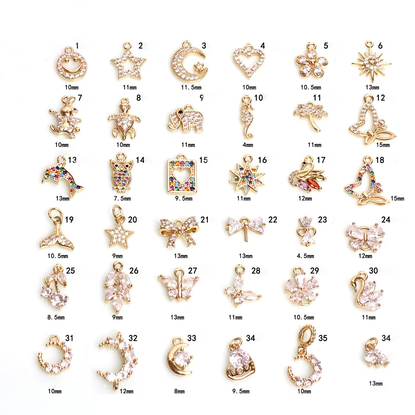 [WG1162] 1pcs spacer charm pendant for jewelry diy