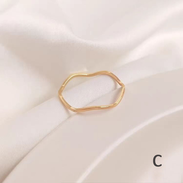 WG1083 Multi Engraved Copper Rings for Jewelry DIY