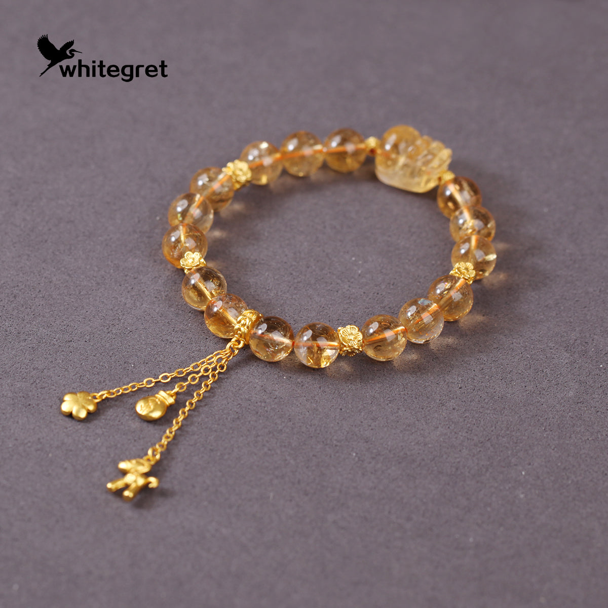 [WG0140] High Quality Natural Crystal Citrine Bracelet