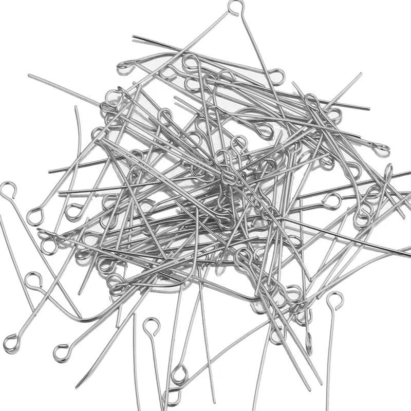 WG2001   10 or 100pcs/pack 9 pins eye pin-Vacuum Plating Waterproof Stainless steel pin