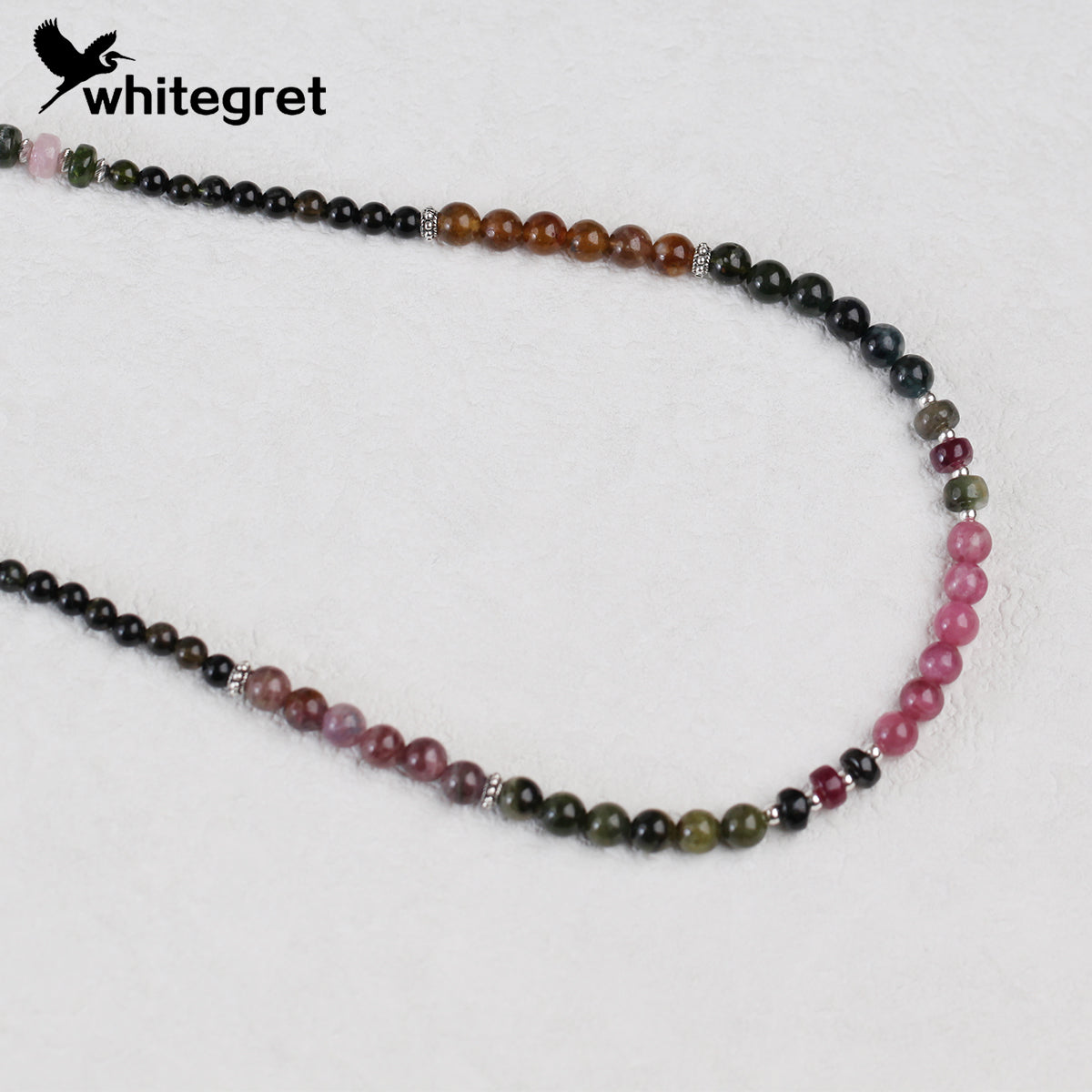 [WG0091] High Quality Tourmaline & Silver925 Necklace