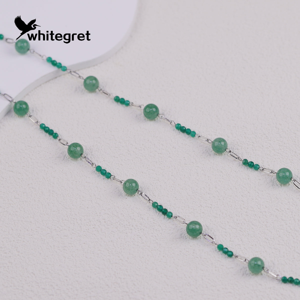 [WG0176] Handmade Green Strawberry Quartz Crystal Necklace