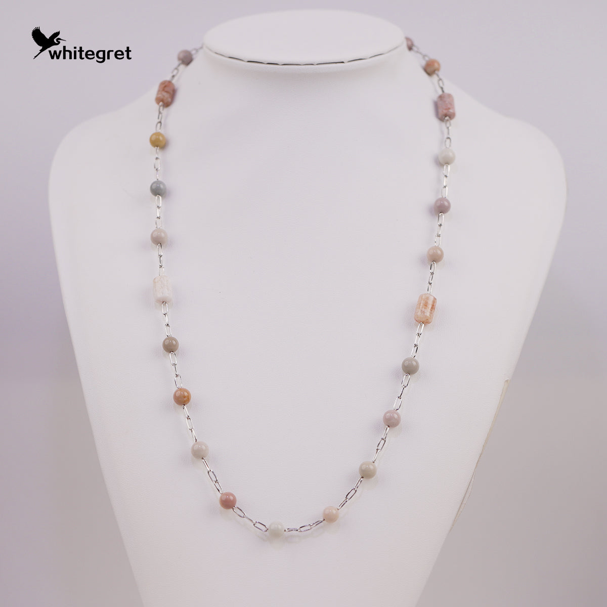 [WG0181] Handmade Alashan Agate Necklace Bracelet or combo set