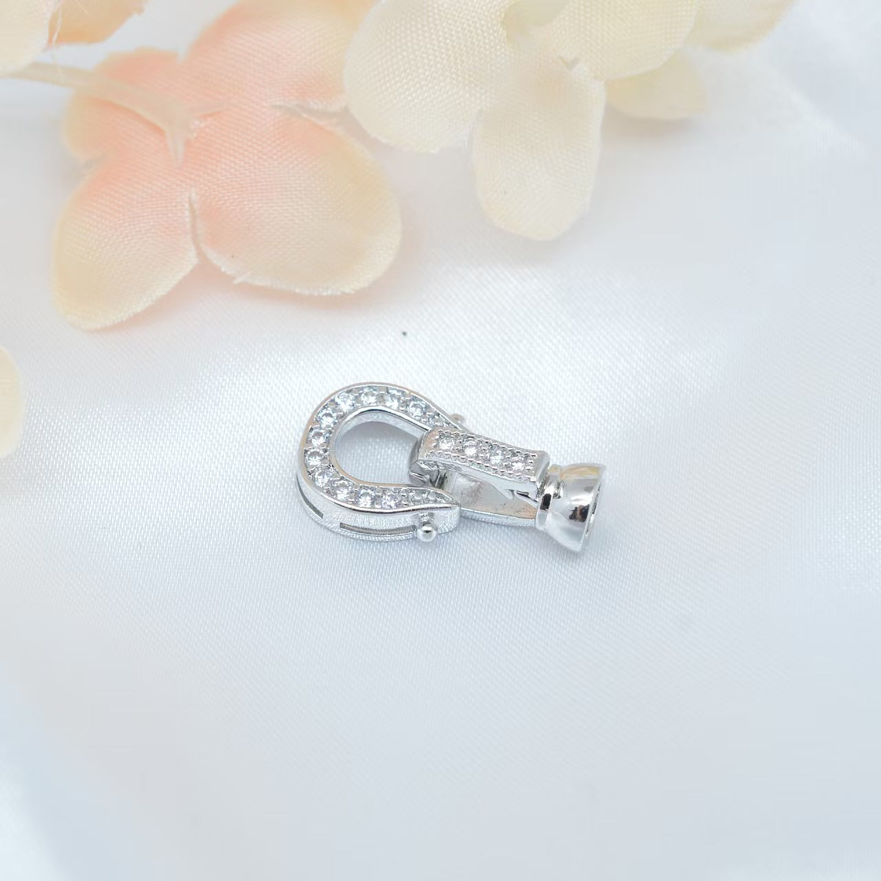 [WG1122] Horseshoe Clasp with silver or gold colro for jewelry diy