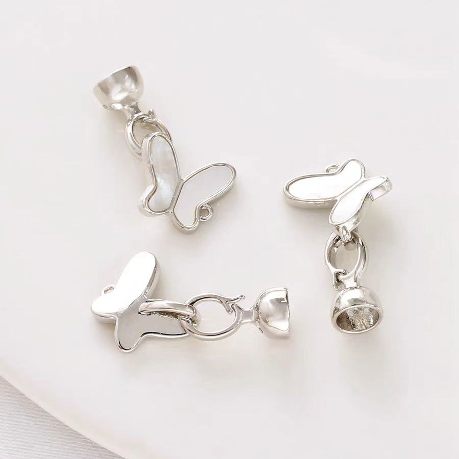 [WG1129] Butterflies Clasp with silver or gold color