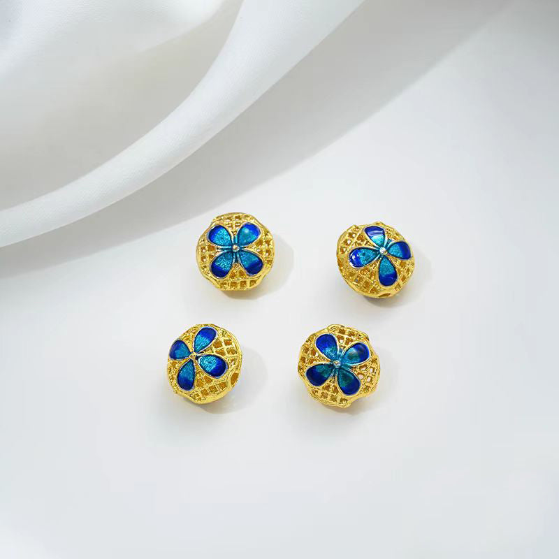 [WG1172] Cloidonne & Colour enamels spacers charms for jewelry diy