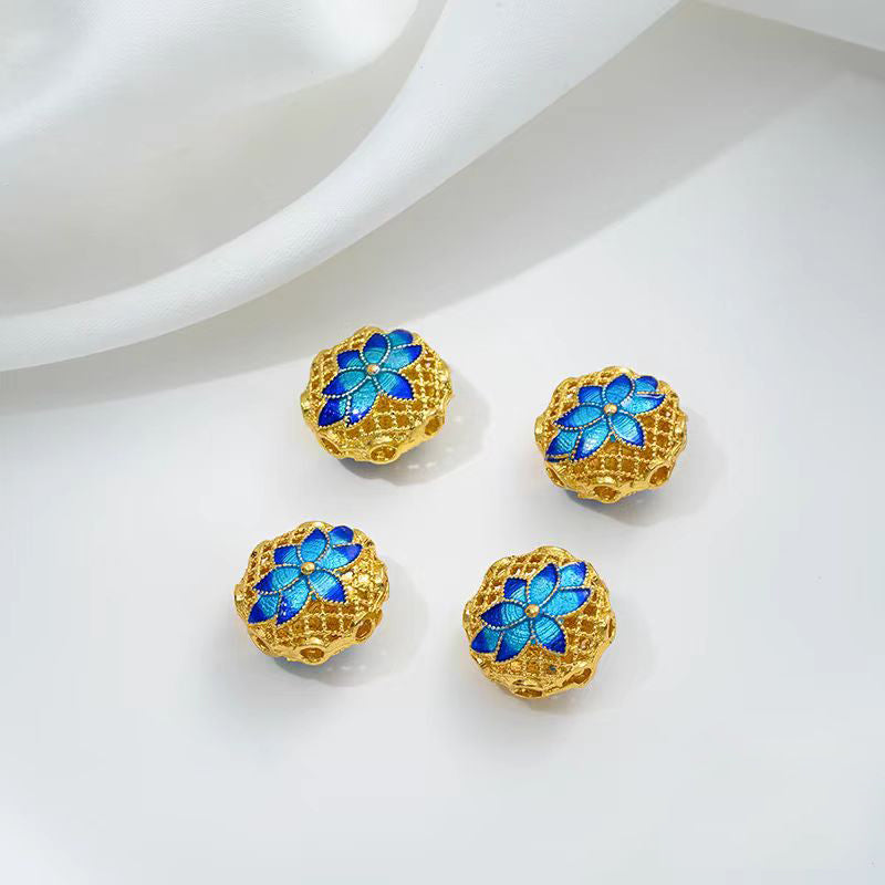 [WG1172] Cloidonne & Colour enamels spacers charms for jewelry diy