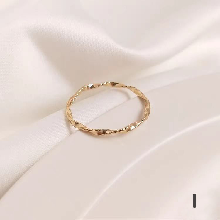 WG1083 Multi Engraved Copper Rings for Jewelry DIY