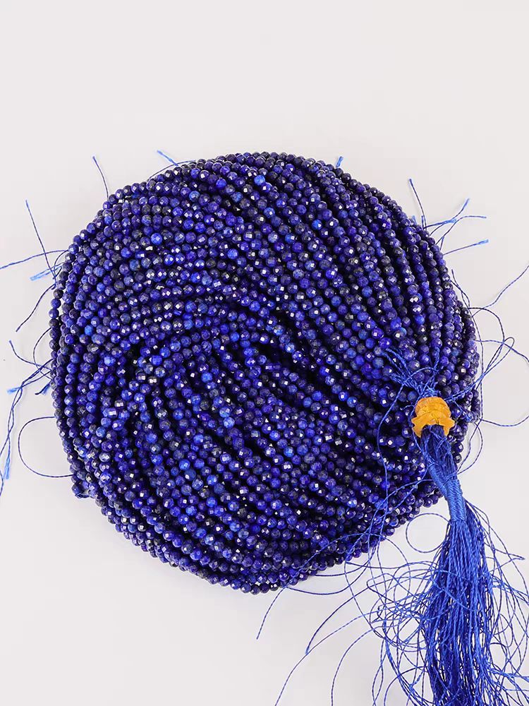 [WG1105] Natural Lapis Lazuli facted beads 1 string for jewelry diy