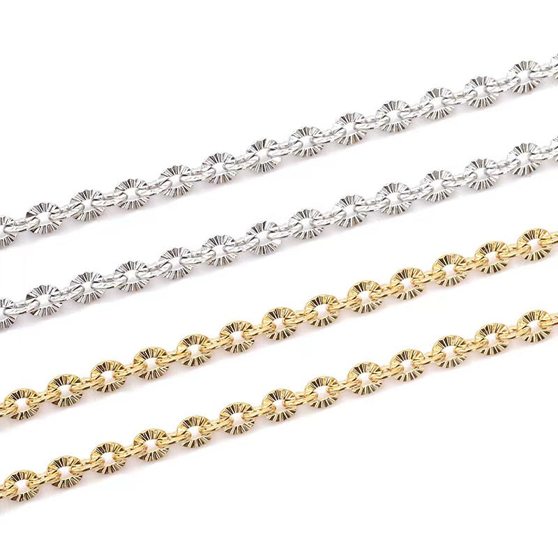 WG1020  Snow Chain-Vacuum Plating Waterproof Stainless steel chain