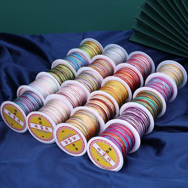 [WG1203] 1Reel Multi  partially dyed strand String for Jewelry diy