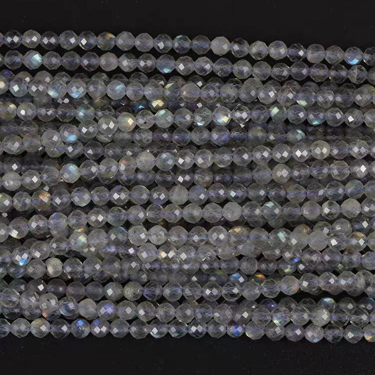 [WG1096] Natural Labradorite Gemstone round facted