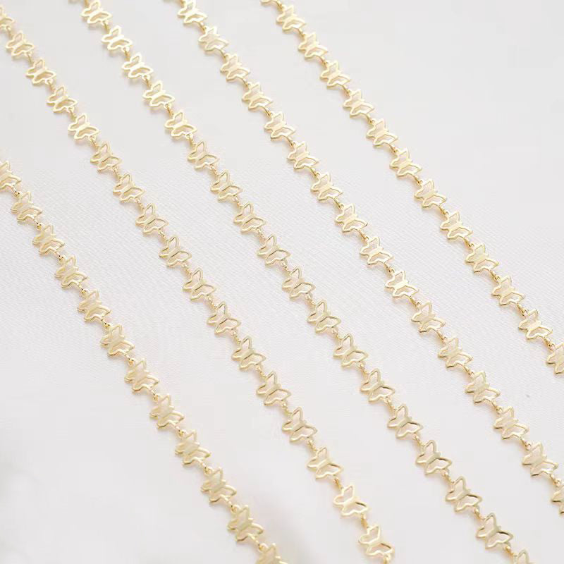 [WG1156] 1M butterfly chain-vacuum plating waterproof chain