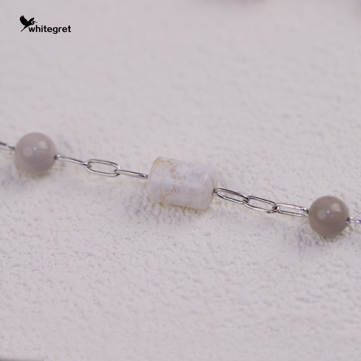 [WG0181] Handmade Alashan Agate Necklace Bracelet or combo set