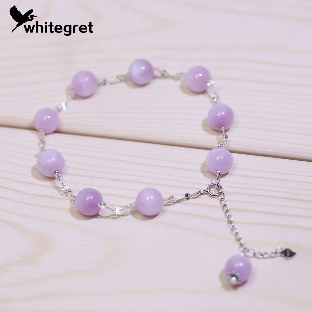 [WG0161]  Handmade Kunzite & Silver925 Bracelet